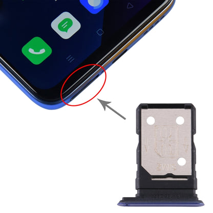 For OPPO Realme X50 5G  SIM Card Tray + SIM Card Tray (Purple) - Card Tray by buy2fix | Online Shopping UK | buy2fix