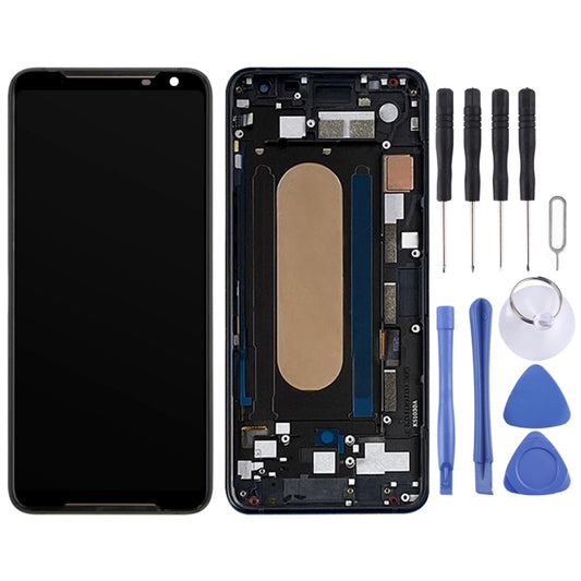 Original LCD Screen for Asus ROG Phone II ZS660KL Digitizer Full Assembly with Frame（Black) - LCD Screen by buy2fix | Online Shopping UK | buy2fix
