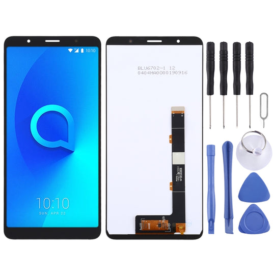 LCD-Bildschirm und Digitizer-Vollmontage für Alcatel 3C 2019 / OT5006 (Schwarz)