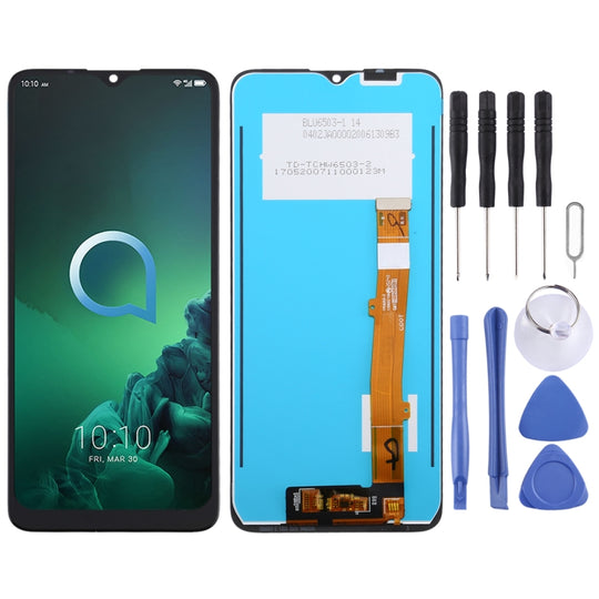 LCD-Bildschirm und Digitizer-Vollmontage für Alcatel 3X 2020 / 5061 (Schwarz)