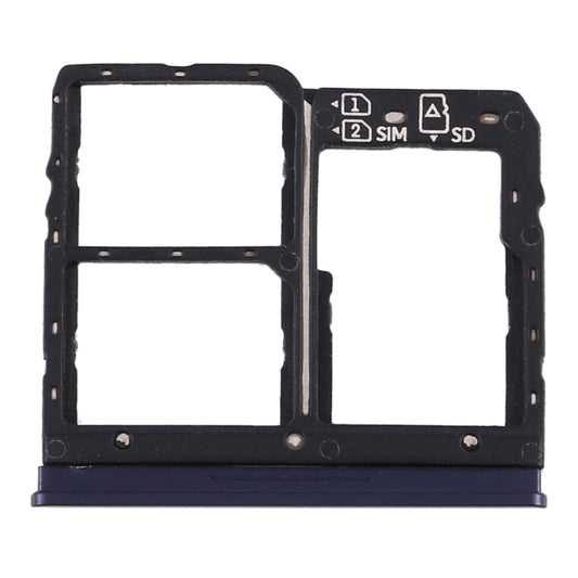 SIM Card Tray + SIM Card Tray + Micro SD Card Tray for Asus Zenfone Max Plus (M1) ZB570TL / X018D(Blue) - Card Tray by buy2fix | Online Shopping UK | buy2fix