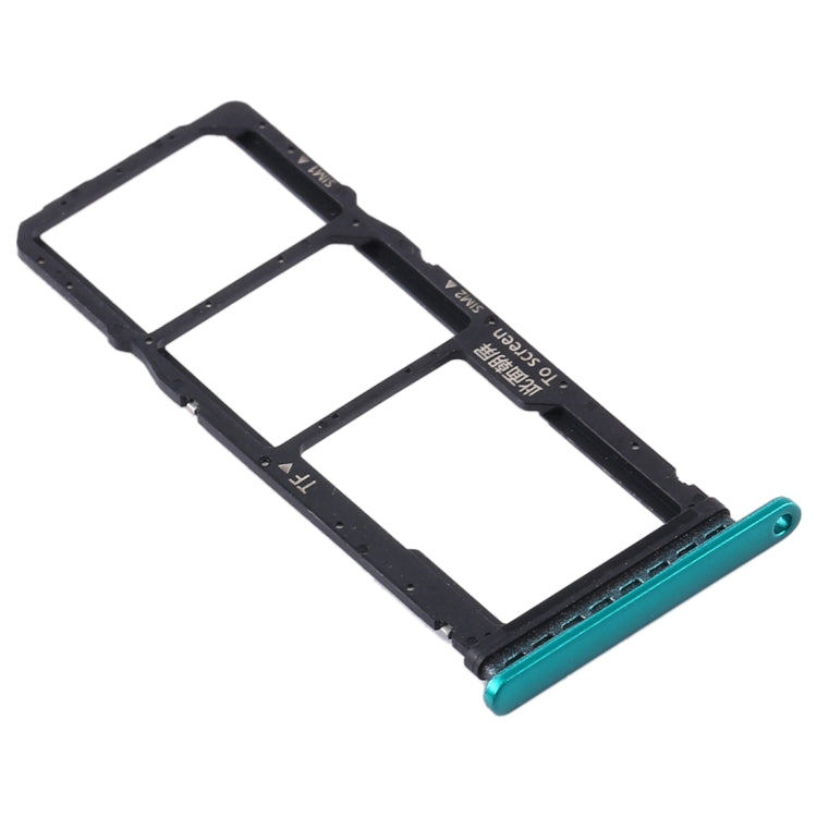 SIM Card Tray + SIM Card Tray + Micro SD Card Tray for Huawei Y7p (Green) by buy2fix