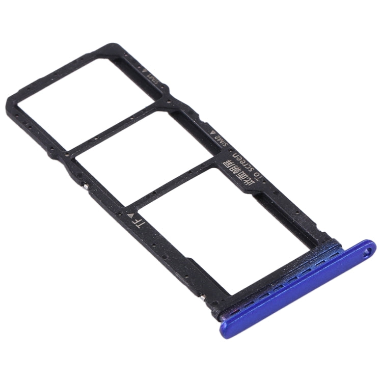 SIM Card Tray + SIM Card Tray + Micro SD Card Tray for Huawei Y7p (Blue) by buy2fix