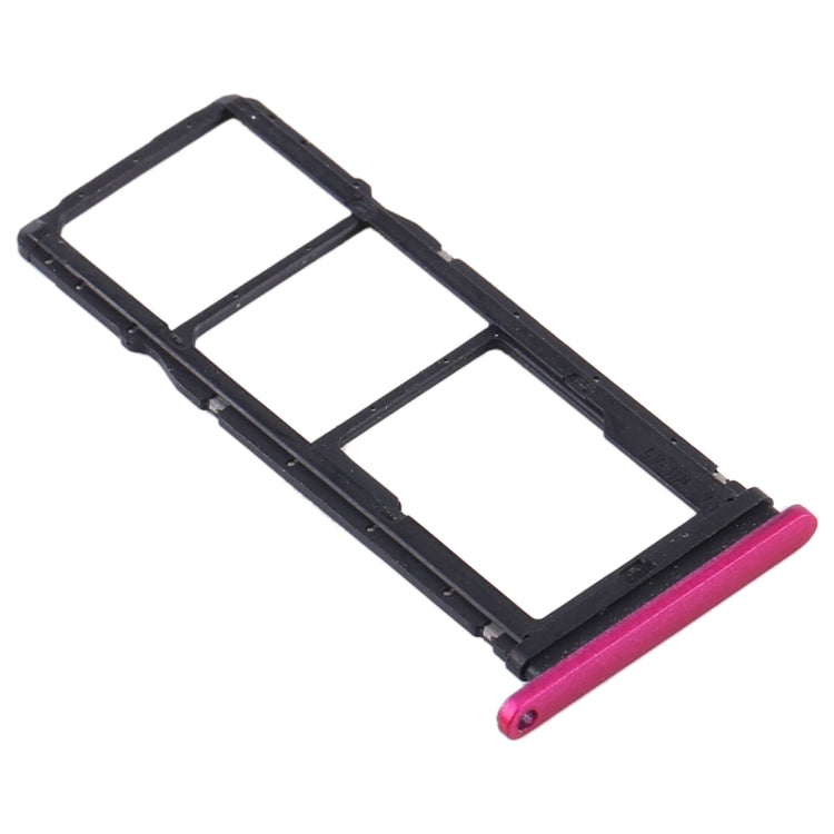 SIM Card Tray + SIM Card Tray + Micro SD Card Tray for Huawei Y7p (Rose Red) by buy2fix