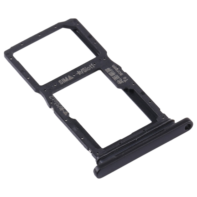 SIM Card Tray + SIM Card Tray / Micro SD Card Tray for Huawei Y9s(Black) by buy2fix
