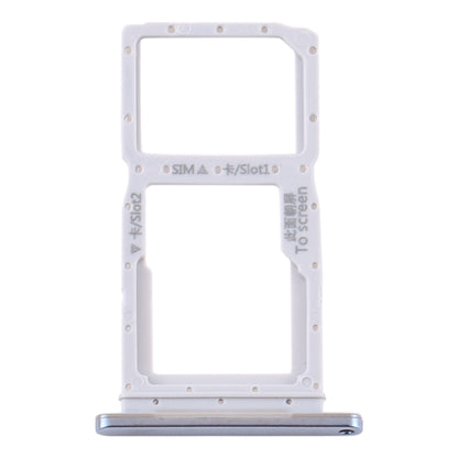 SIM Card Tray + SIM Card Tray / Micro SD Card Tray for Huawei Y9s(Silver) by buy2fix