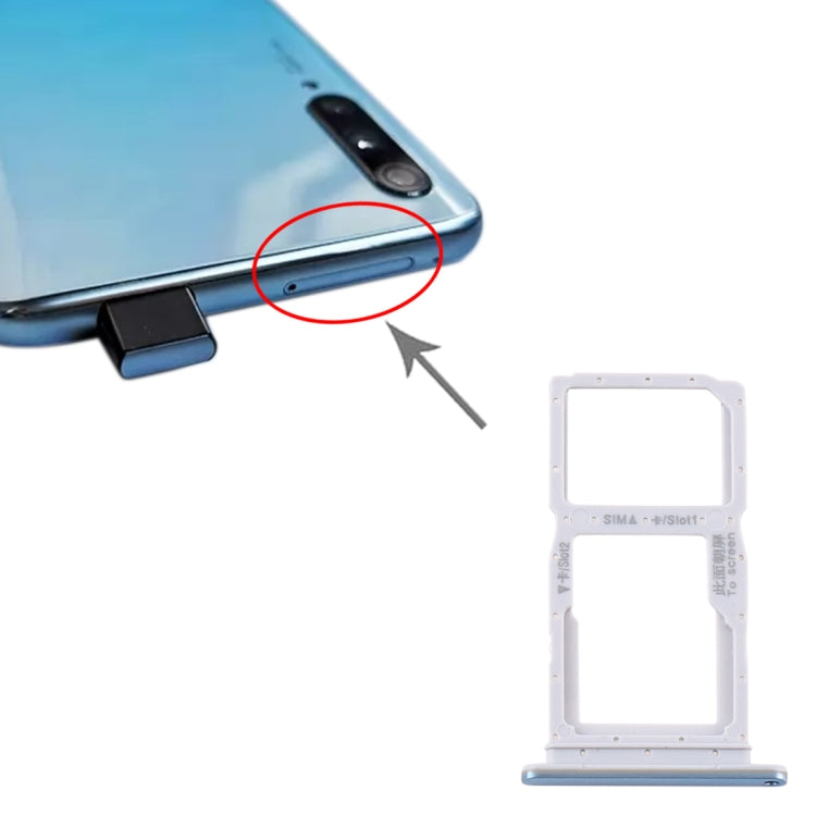 SIM Card Tray + SIM Card Tray / Micro SD Card Tray for Huawei Y9s(Baby Blue) by buy2fix