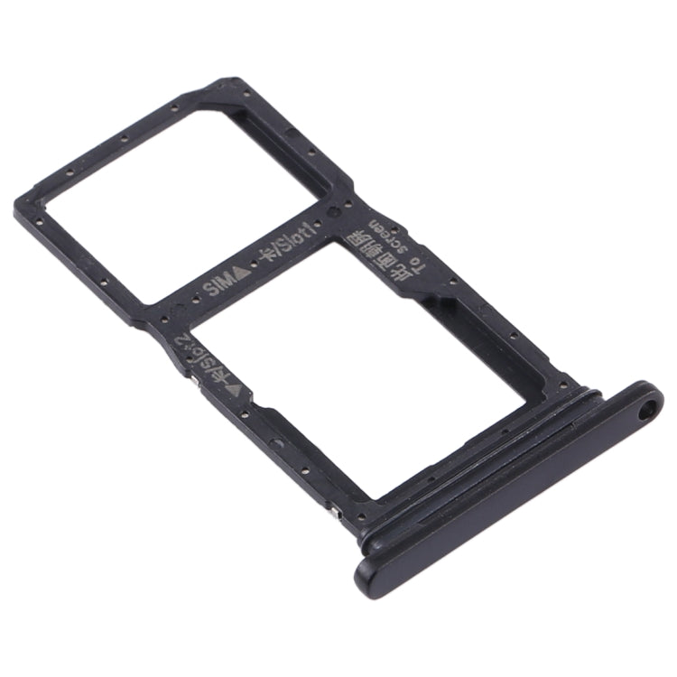 SIM Card Tray + SIM Card Tray / Micro SD Card Tray for Huawei Y9s 2020 (Black) by buy2fix