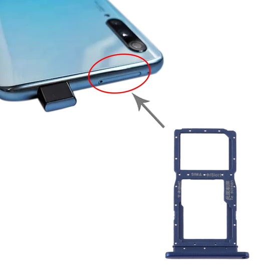 SIM Card Tray + SIM Card Tray / Micro SD Card Tray for Huawei Y9s 2020 (Blue) by buy2fix