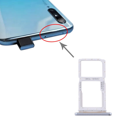SIM Card Tray + SIM Card Tray / Micro SD Card Tray for Huawei Y9s 2020 (Silver) by buy2fix