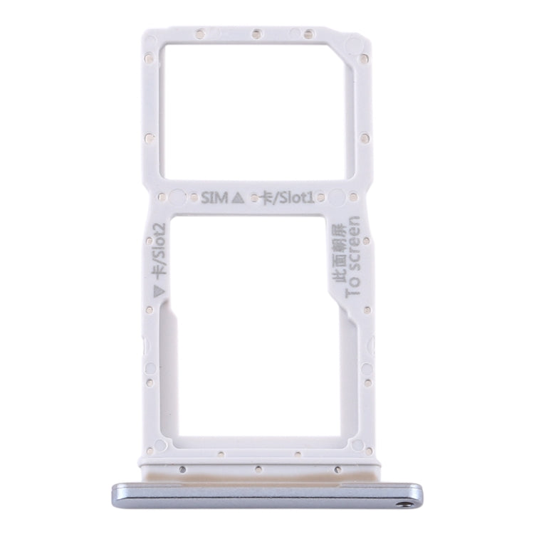 SIM Card Tray + SIM Card Tray / Micro SD Card Tray for Huawei Y9s 2020 (Silver) by buy2fix