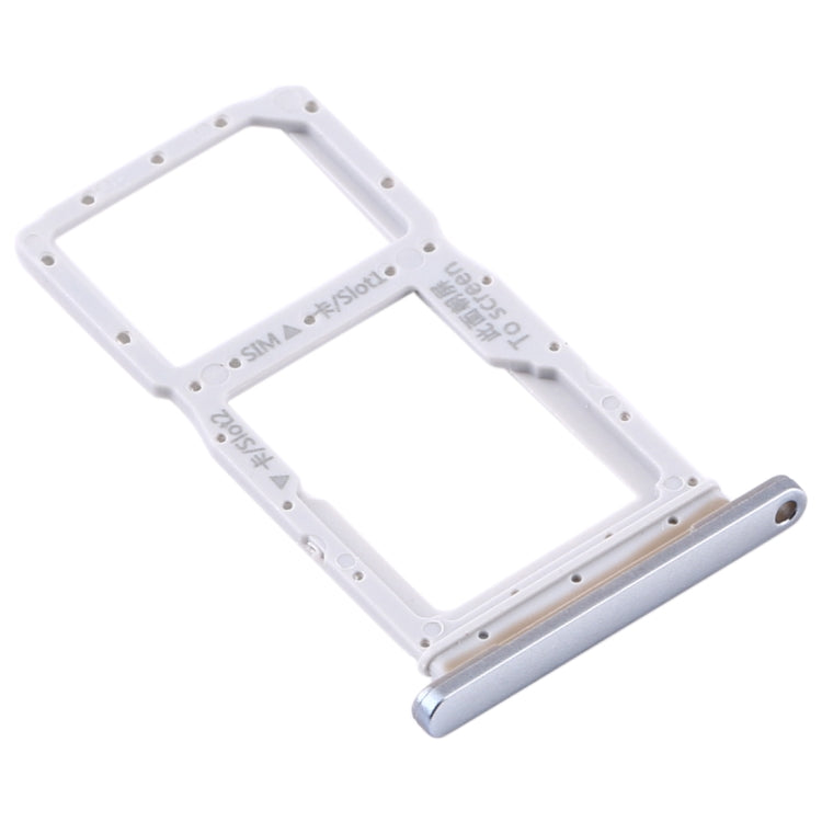 SIM Card Tray + SIM Card Tray / Micro SD Card Tray for Huawei Y9s 2020 (Silver) by buy2fix