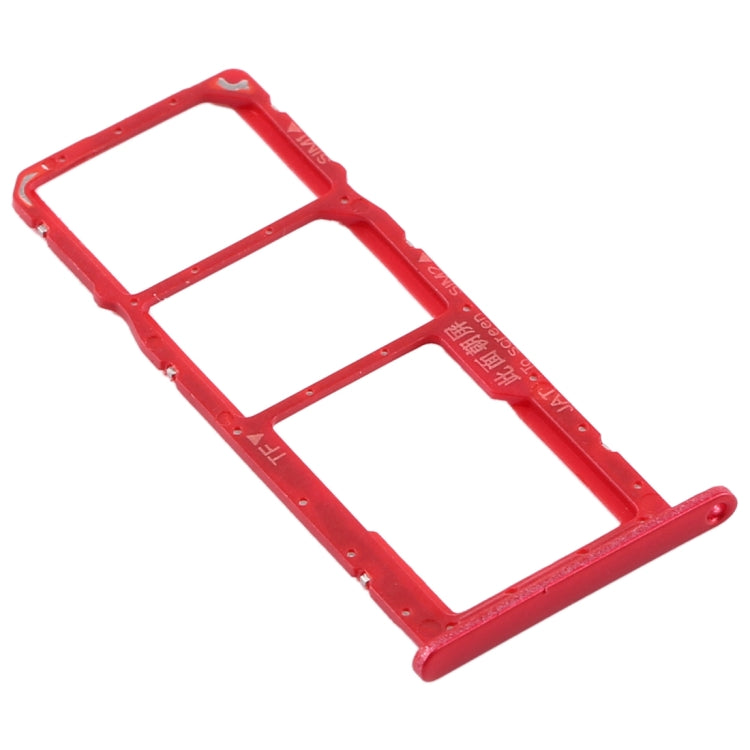 SIM Card Tray + SIM Card Tray + Micro SD Card Tray for Huawei Honor 8A Pro (Red) by buy2fix