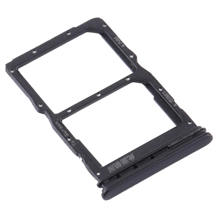SIM Card Tray + NM Card Tray for Huawei P40 Lite 5G (Black) by buy2fix
