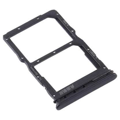 SIM Card Tray + NM Card Tray for Huawei P40 Lite 5G (Black) by buy2fix