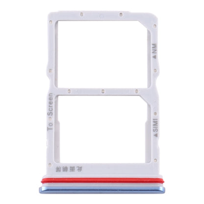 SIM Card Tray + NM Card Tray for Huawei P40 Lite 5G (Baby Blue) by buy2fix
