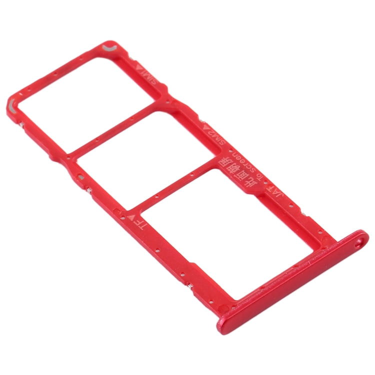 SIM Card Tray + SIM Card Tray + Micro SD Card Tray for Huawei Y6s (2019) (Red) by buy2fix