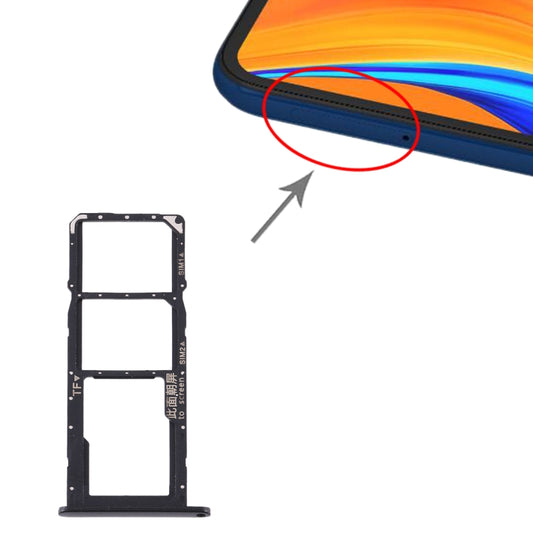 SIM Card Tray + SIM Card Tray + Micro SD Card Tray for Huawei Y6s (2020) (Black) by buy2fix