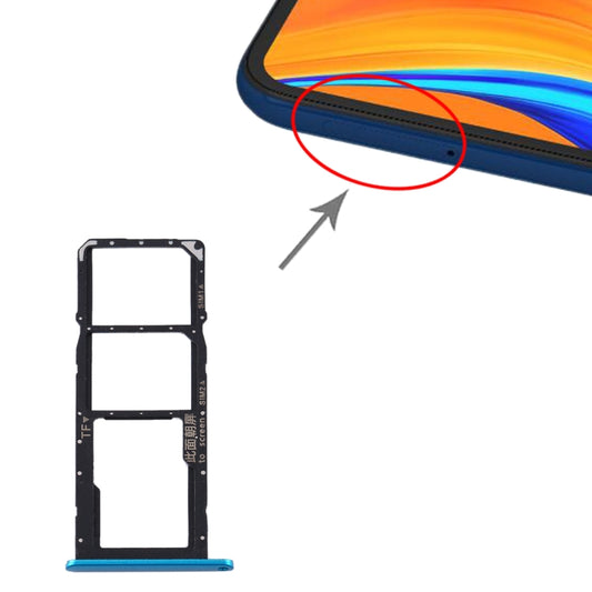 SIM Card Tray + SIM Card Tray + Micro SD Card Tray for Huawei Y6s (2020) (Blue) by buy2fix