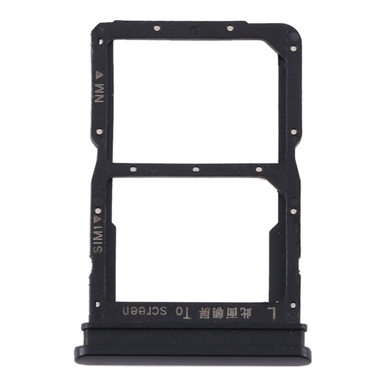 SIM Card Tray + NM Card Tray for Huawei P Smart 2020 (Black) by buy2fix