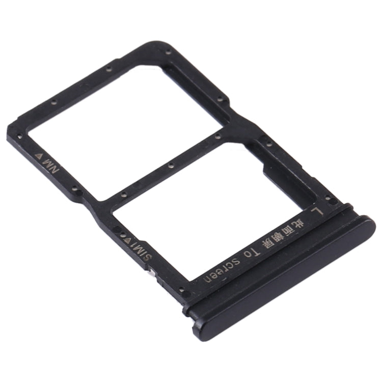 SIM Card Tray + NM Card Tray for Huawei P Smart 2020 (Black) by buy2fix