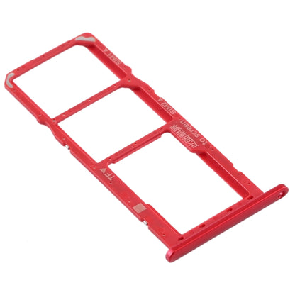 SIM Card Tray + SIM Card Tray + Micro SD Card Tray for Huawei Y6 Pro (2019) (Red) by buy2fix