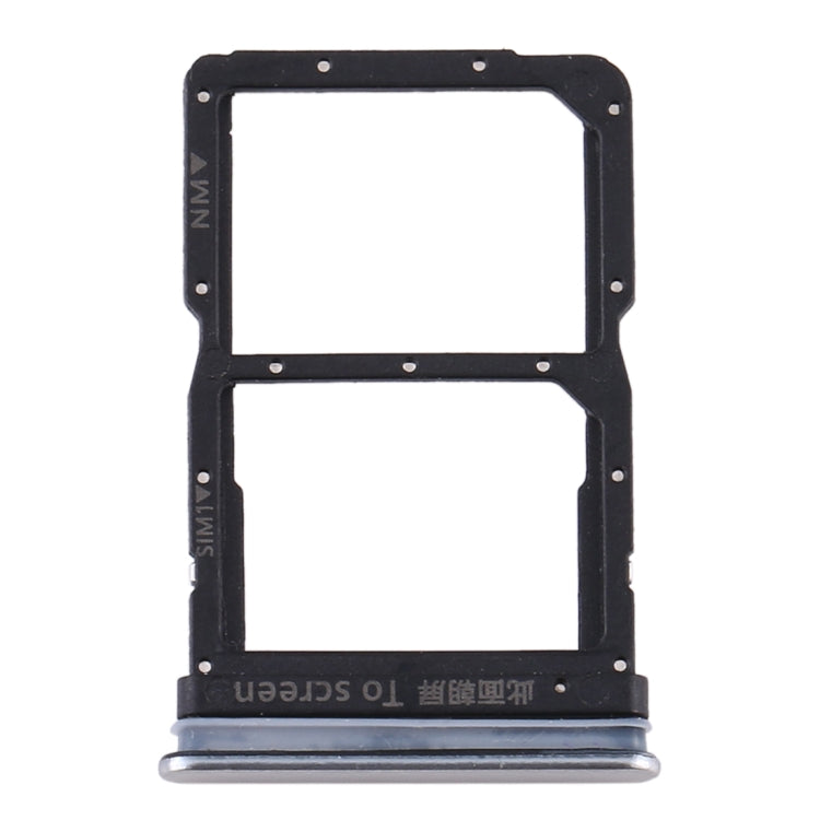 SIM Card Tray + SIM Card Tray for Huawei Honor 30 Youth (Silver) by buy2fix