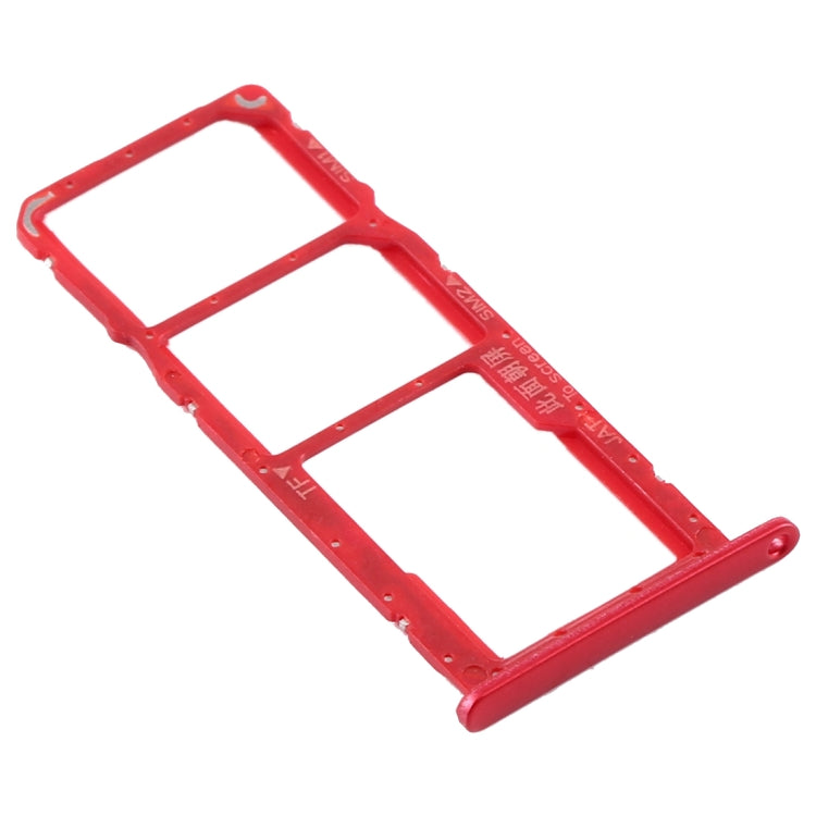 SIM Card Tray + SIM Card Tray + Micro SD Card Tray for Huawei Y6 (2019) (Red) by buy2fix