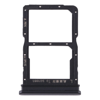 SIM Card Tray + NM Card Tray for Huawei Y8p (Black) by buy2fix