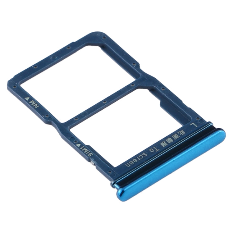 SIM Card Tray + NM Card Tray for Huawei Y8p (Blue) by buy2fix
