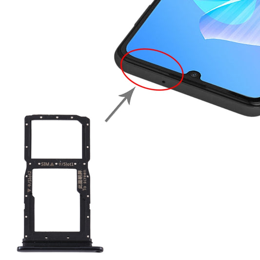 SIM Card Tray + SIM Card Tray / Micro SD Card Tray for Huawei Enjoy Z 5G (Black) by buy2fix