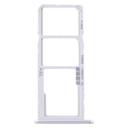 SIM Card Tray + SIM Card Tray + Micro SD Card Tray for Huawei Y6p (Silver) by buy2fix