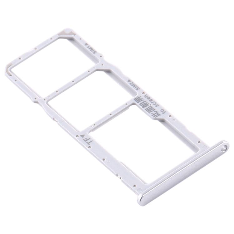 SIM Card Tray + SIM Card Tray + Micro SD Card Tray for Huawei Y6p (Silver) by buy2fix