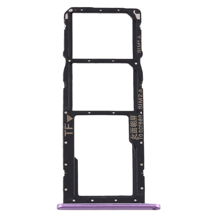 SIM Card Tray + SIM Card Tray + Micro SD Card Tray for Huawei Y8s (Purple) by buy2fix