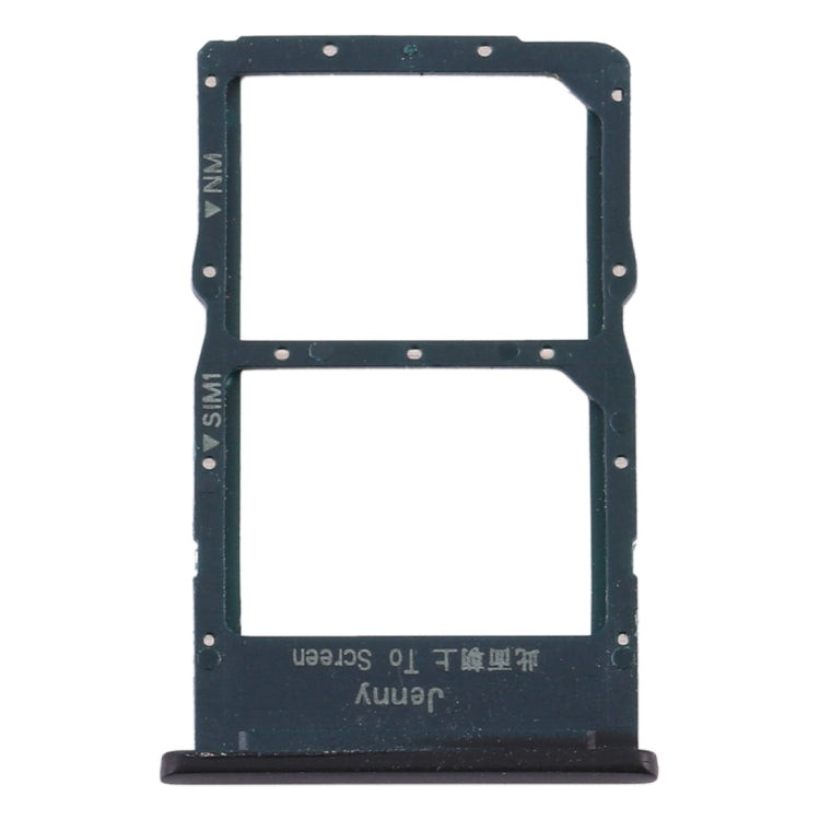 SIM Card Tray + NM Card Tray for Huawei P40 Lite (Black) by buy2fix