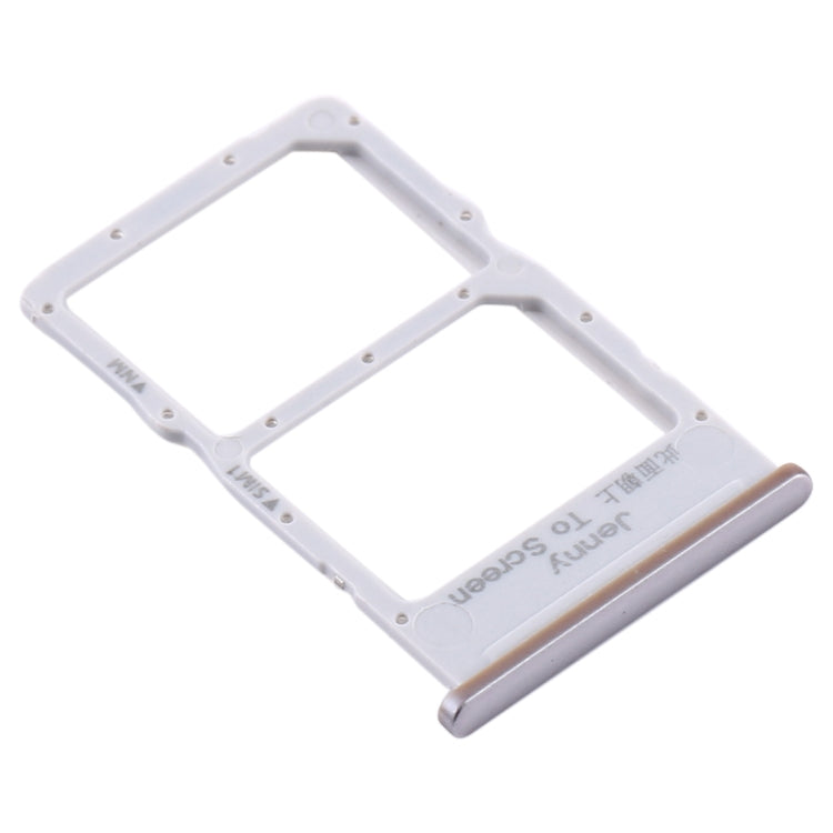 SIM Card Tray + NM Card Tray for Huawei P40 Lite (Silver) by buy2fix