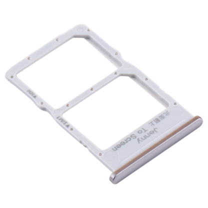 SIM Card Tray + NM Card Tray for Huawei P40 Lite (Silver) by buy2fix