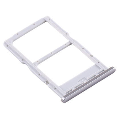 SIM Card Tray + NM Card Tray for Huawei P40 Lite (Silver) by buy2fix