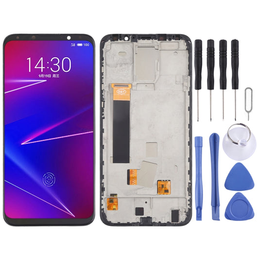 TFT LCD Screen for Meizu 16X Digitizer Full Assembly with Frame, Not Supporting Fingerprint Identification(Black) - For Meizu by buy2fix | Online Shopping UK | buy2fix