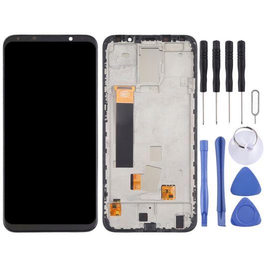TFT LCD Screen for Meizu 16X Digitizer Full Assembly with Frame, Not Supporting Fingerprint Identification(Black) - For Meizu by buy2fix | Online Shopping UK | buy2fix