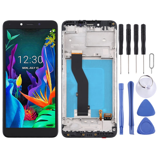 Écran LCD et numériseur complet avec cadre pour LG K20 (2019) LM-X120EMW LMX120EMW LM-X120 (noir)