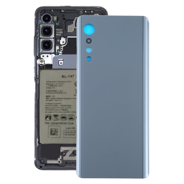 Battery Back Cover for LG Velvet LMG910EMW LM-G910EMW / Velvet 5G KR Version LM-G900N LM-G900EM(Black) by buy2fix