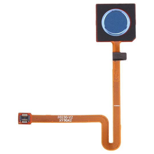 Câble flexible de capteur d'empreintes digitales pour LG K50 LMX520BMW LMX520EMW LM-X520 / Q60 LMX525EAW LMX525BAW LM-X525 / K12 Prime / K12 Max (Brésil) LMX525BAW (Bleu)