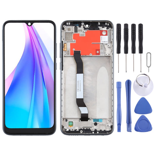 TFT LCD Screen for Xiaomi Redmi Note 8T Digitizer Full Assembly with Frame(Black) - LCD Screen by buy2fix | Online Shopping UK | buy2fix
