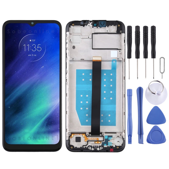 LCD-Bildschirm und Digitizer-Vollmontage mit Rahmen für Motorola One Fusion