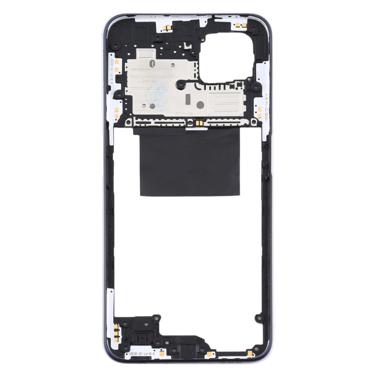 For OPPO A92s/Reno4 Z 5G PDKM00 Middle Frame Bezel Plate (Black) - Frame Bezel Plate by buy2fix | Online Shopping UK | buy2fix