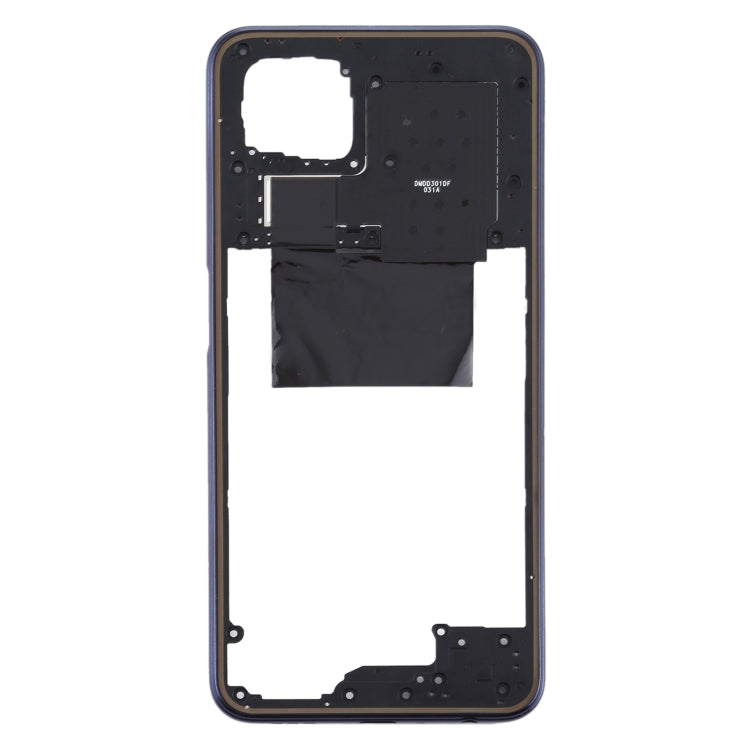 For OPPO A92s/Reno4 Z 5G PDKM00 Middle Frame Bezel Plate (Black) - Frame Bezel Plate by buy2fix | Online Shopping UK | buy2fix
