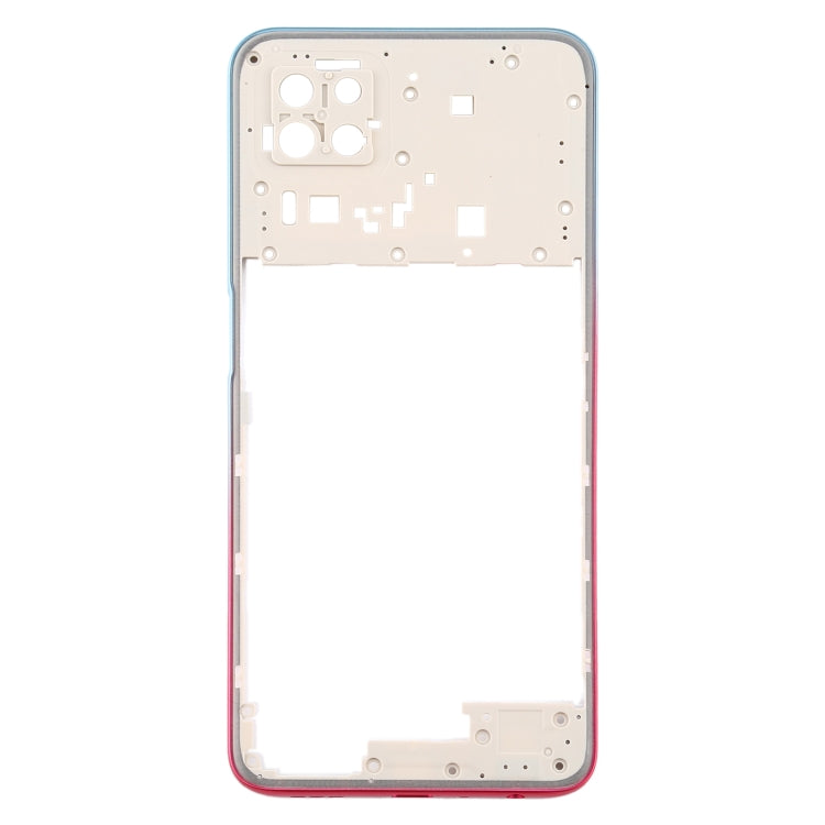 For OPPO A72 5G PDYM20 Middle Frame Bezel Plate (Blue) - Frame Bezel Plate by buy2fix | Online Shopping UK | buy2fix