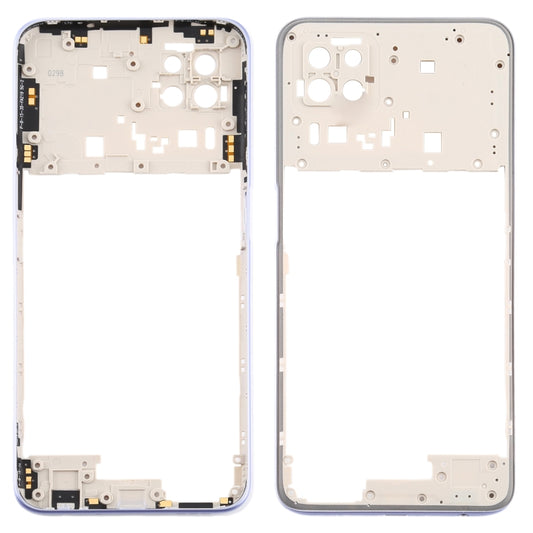 For OPPO A72 5G PDYM20 Middle Frame Bezel Plate (Purple) - Frame Bezel Plate by buy2fix | Online Shopping UK | buy2fix
