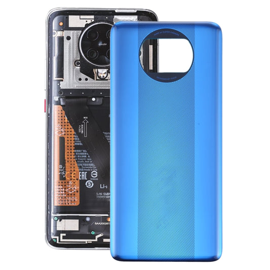 Original Battery Back Cover for Xiaomi Poco X3 / Poco X3 NFC M2007J20CG / M2007J20CT(Blue) - Back Cover by buy2fix | Online Shopping UK | buy2fix